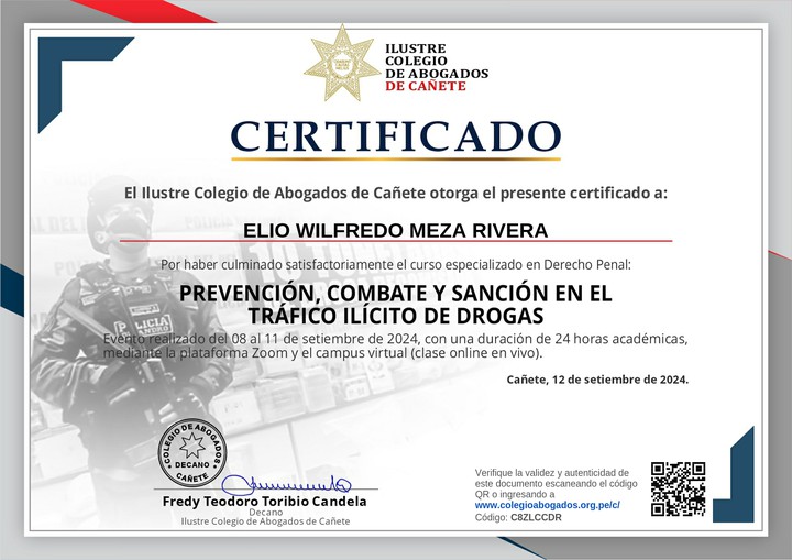 Certificado de capacitación
