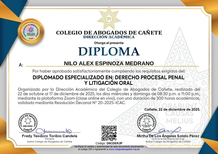 Certificado de capacitación