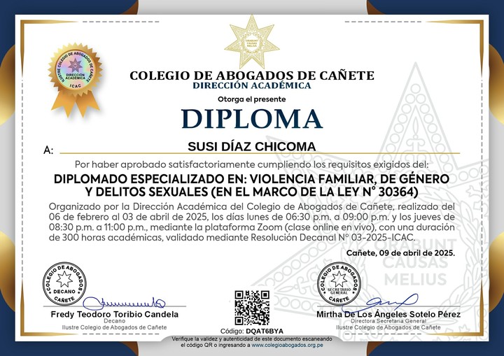 Certificado de capacitación