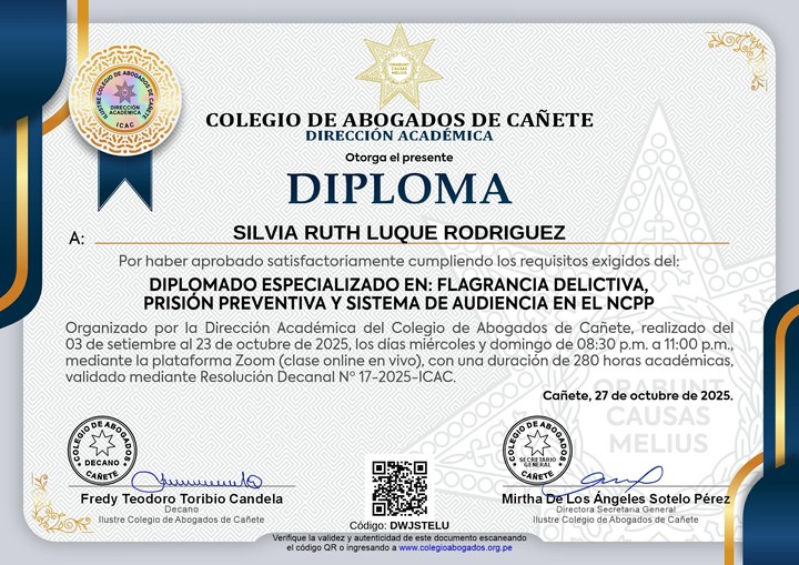 Certificado de capacitación