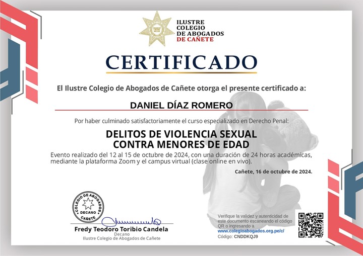 Certificado de capacitación