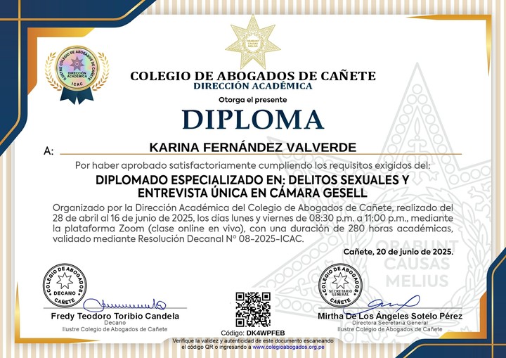 Certificado de capacitación