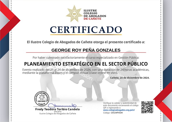Certificado de capacitación