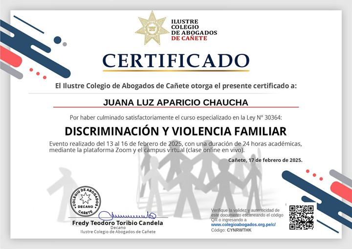 Certificado de capacitación