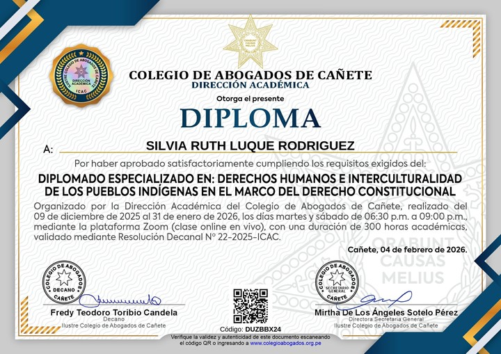 Certificado de capacitación
