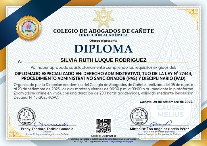 Certificado de capacitación