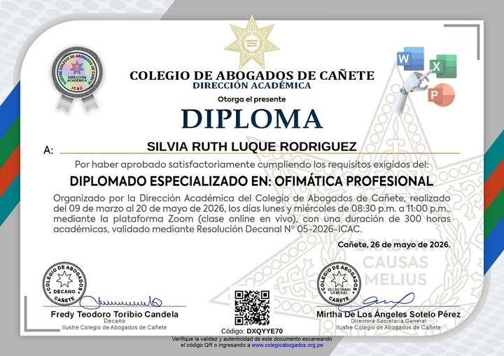 Certificado de capacitación
