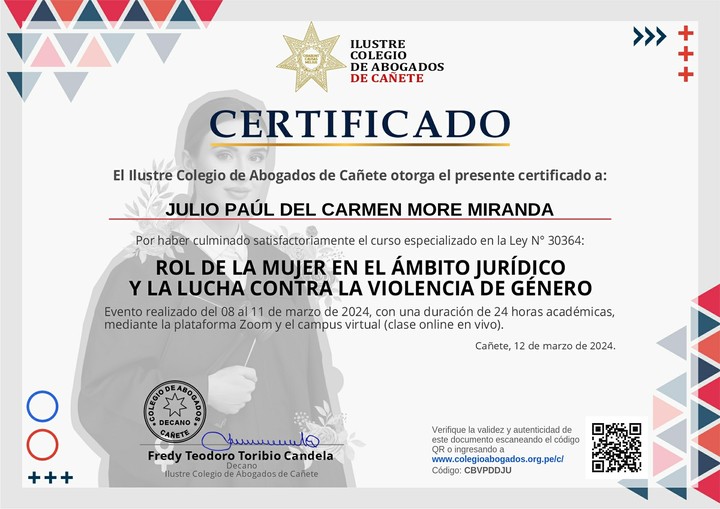 Certificado de capacitación