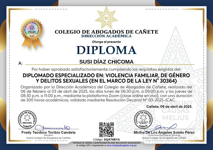 Certificado de capacitación