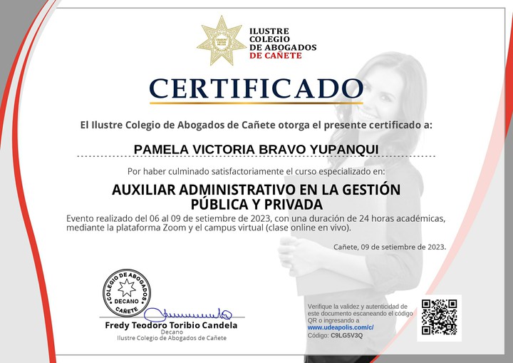 Certificado de capacitación