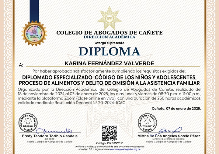Certificado de capacitación