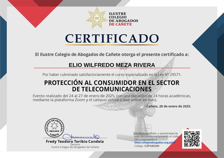 Certificado de capacitación