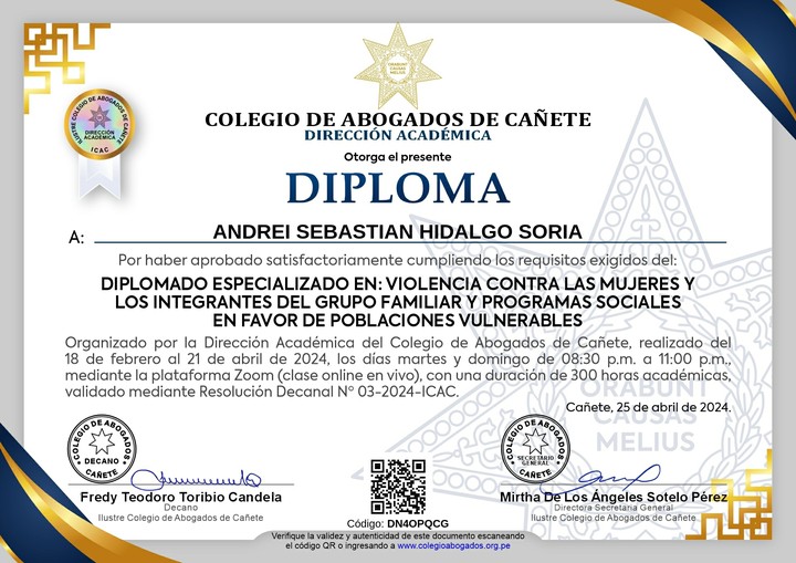 Certificado de capacitación